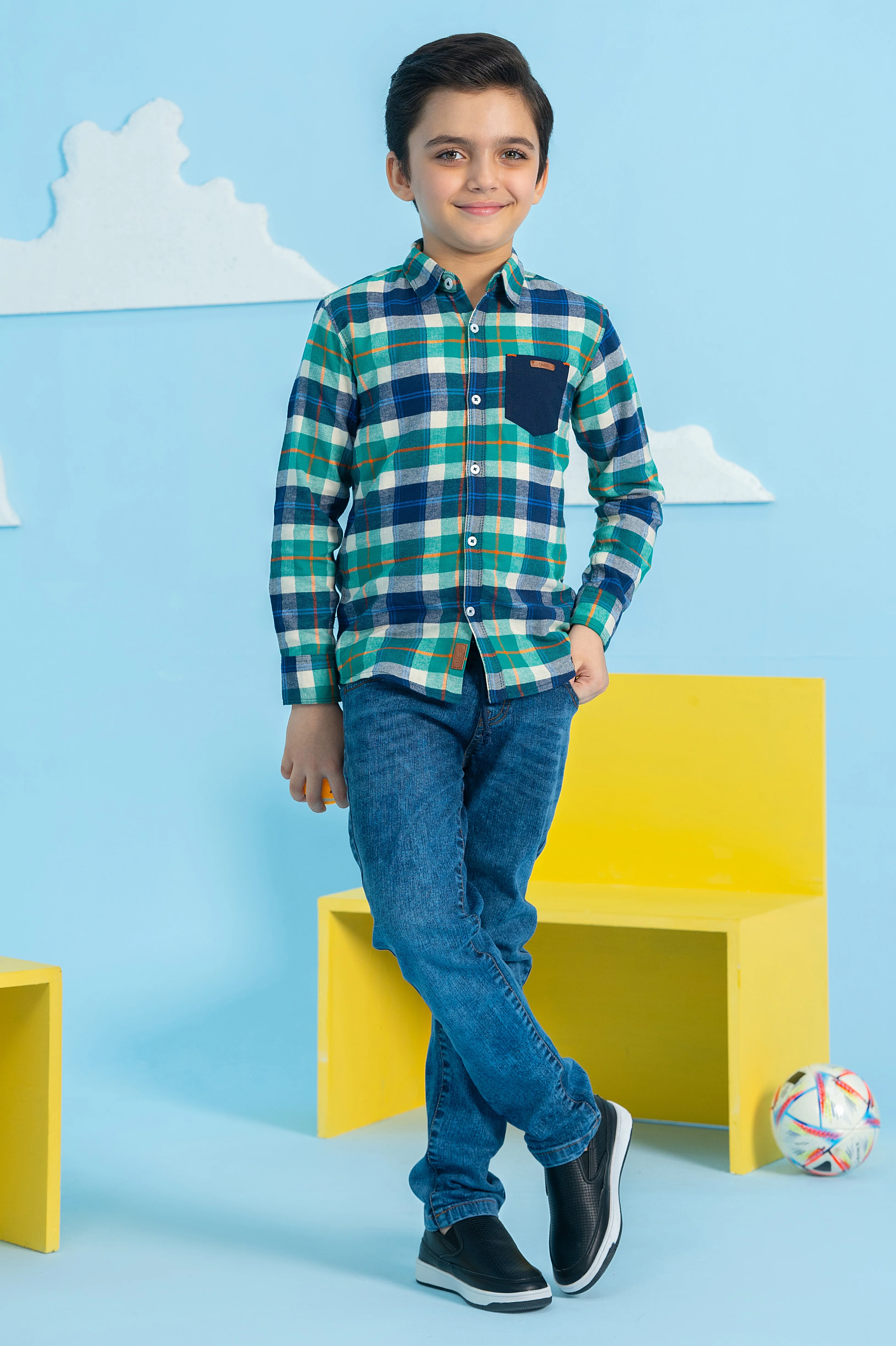 Boys EMAAD Cotton Casual Shirt - Image 2