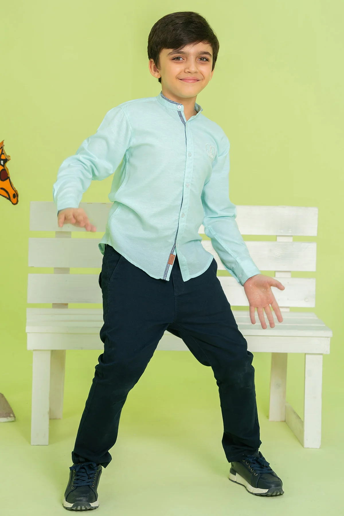 Boys FAHADI Cotton Casual Shirt - Image 4