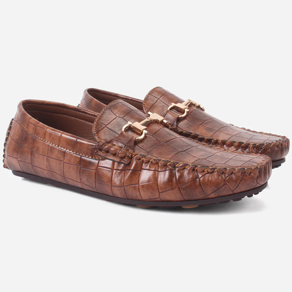 Boys "ROCKY" Textured Slip-ons Moccasins - Image 2