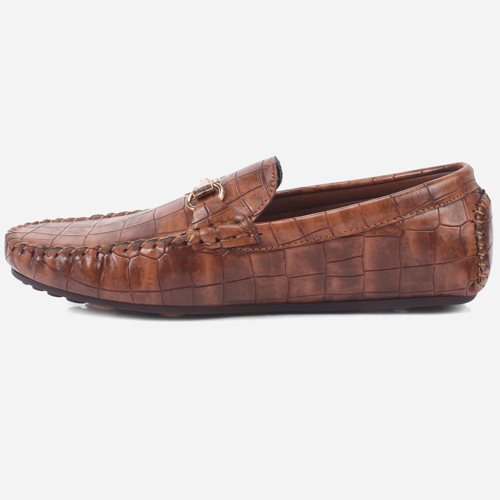 Boys "ROCKY" Textured Slip-ons Moccasins - Image 3