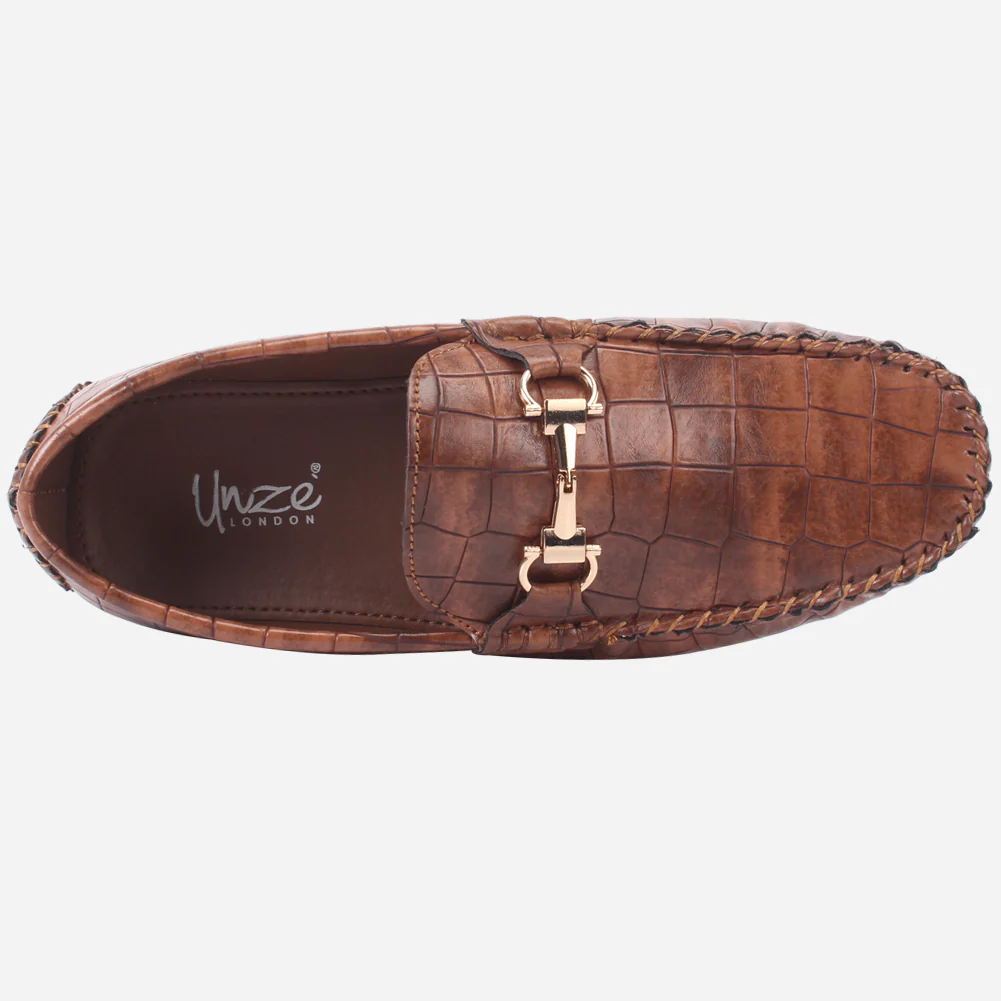 Boys "ROCKY" Textured Slip-ons Moccasins - Image 4