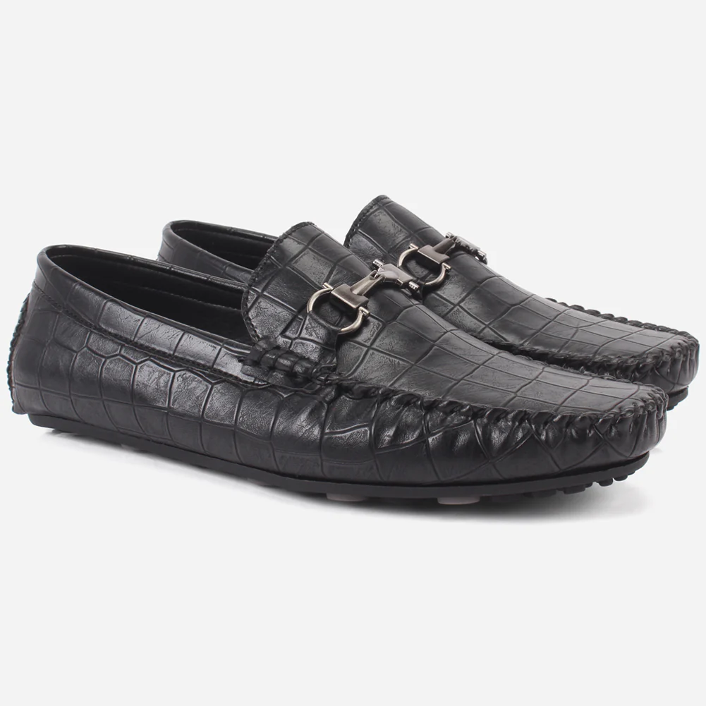 Boys "ROCKY" Textured Slip-ons Moccasins - Image 2