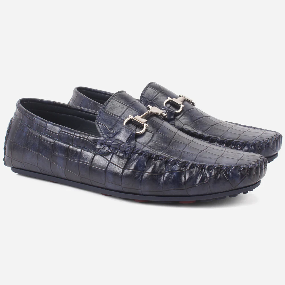 Boys "ROCKY" Textured Slip-ons Moccasins - Image 2