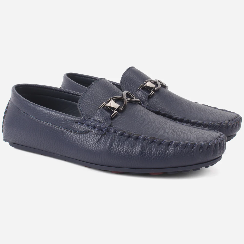 Boys "SANEY" Textured Backless Slip-ons Moccasins - Image 2