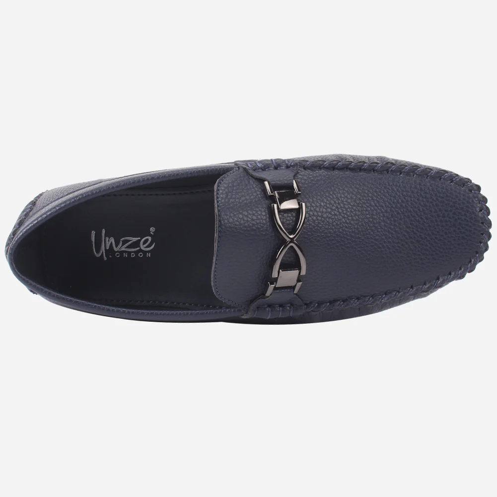 Boys "SANEY" Textured Backless Slip-ons Moccasins - Image 4