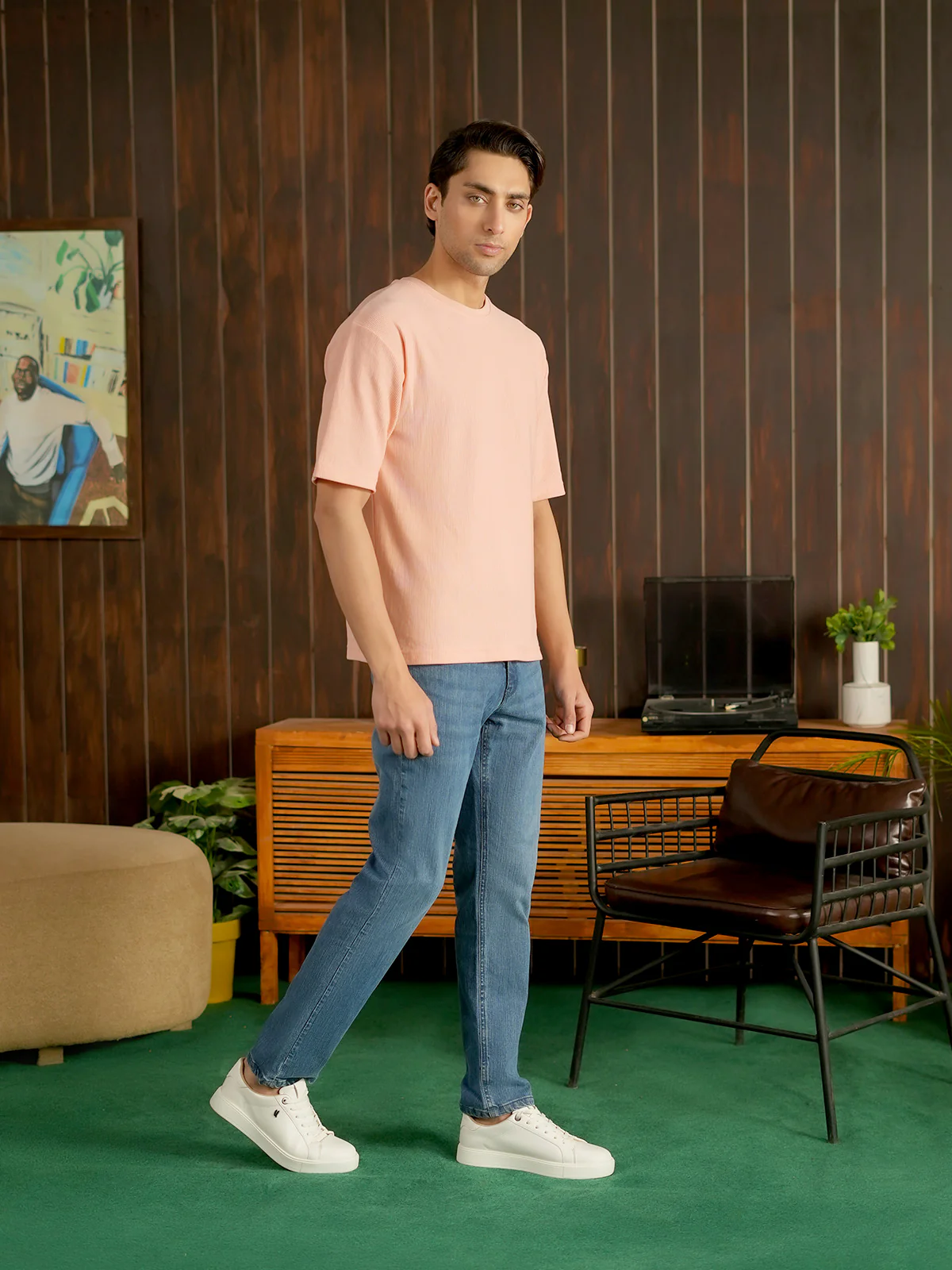 "BRADY" Drop Shoulder Basic T-Shirt - Image 3