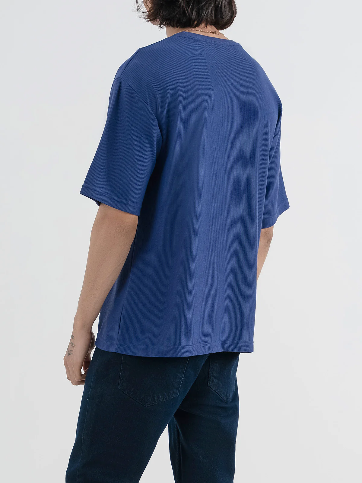 "BRADY" Drop Shoulder Basic T-Shirt - Image 8