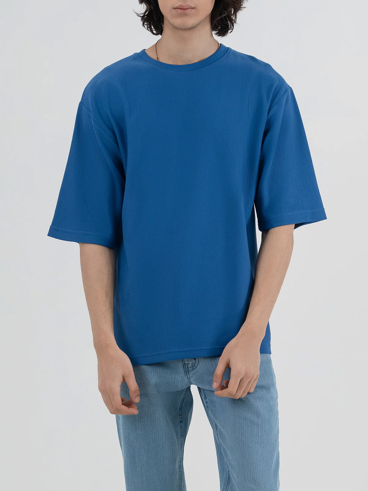 "BRADY" Drop Shoulder Basic T-Shirt - Image 2