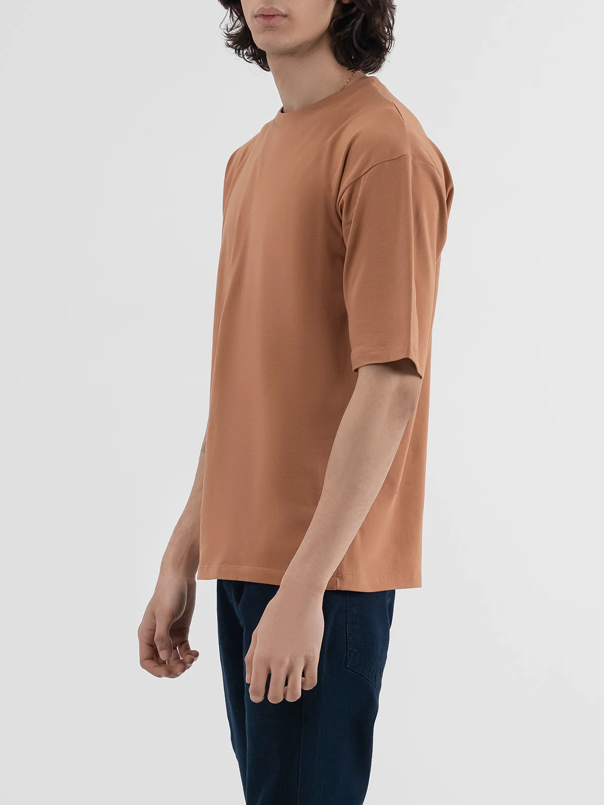 "BRAITH" Drop Shoulder Single jersey T-Shirt - Image 4