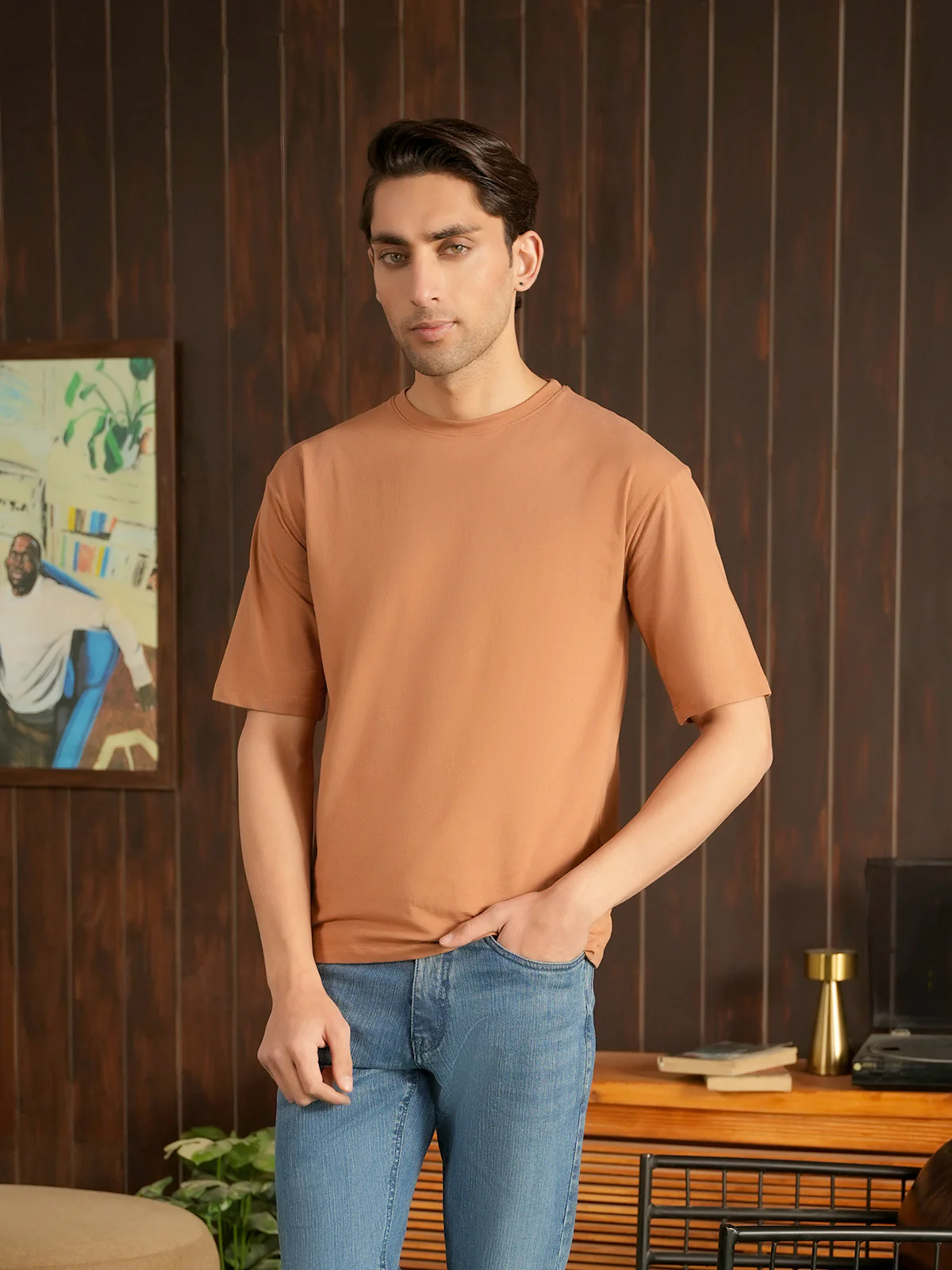 "BRAITH" Drop Shoulder Single jersey T-Shirt - Image 6