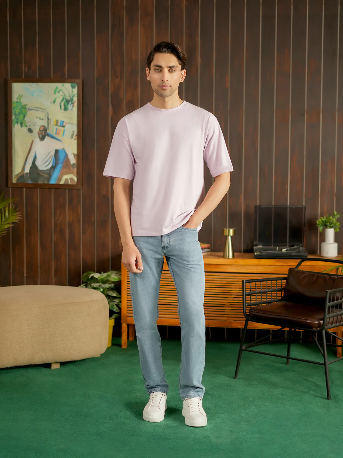"BRAM" Regular Fit Basic T-Shirt - Image 3