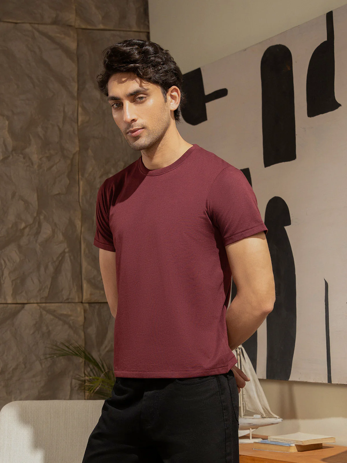 "BRAM" Regular Fit Basic T-Shirt