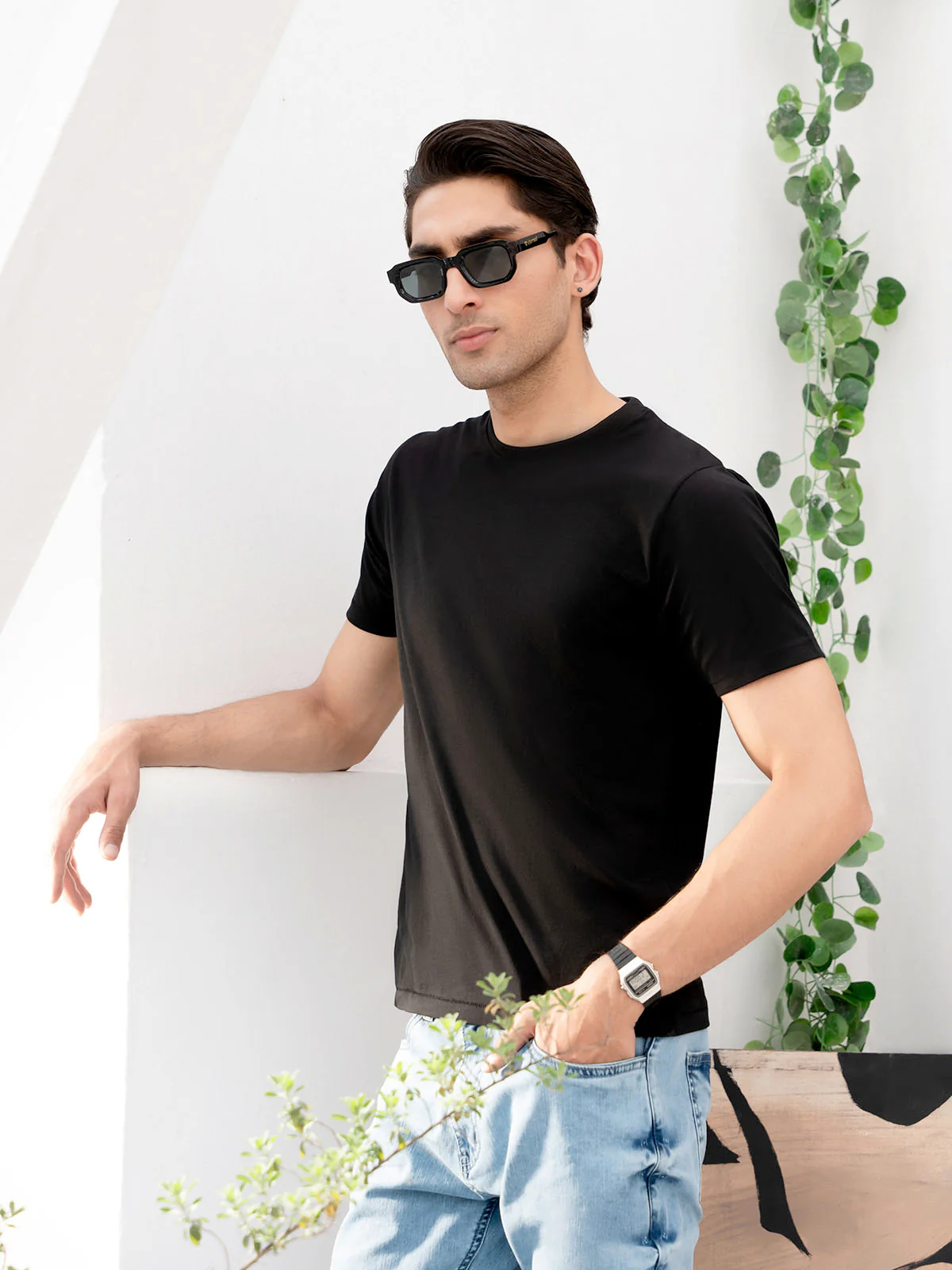 "BRAM" Regular Fit Basic T-Shirt - Image 3