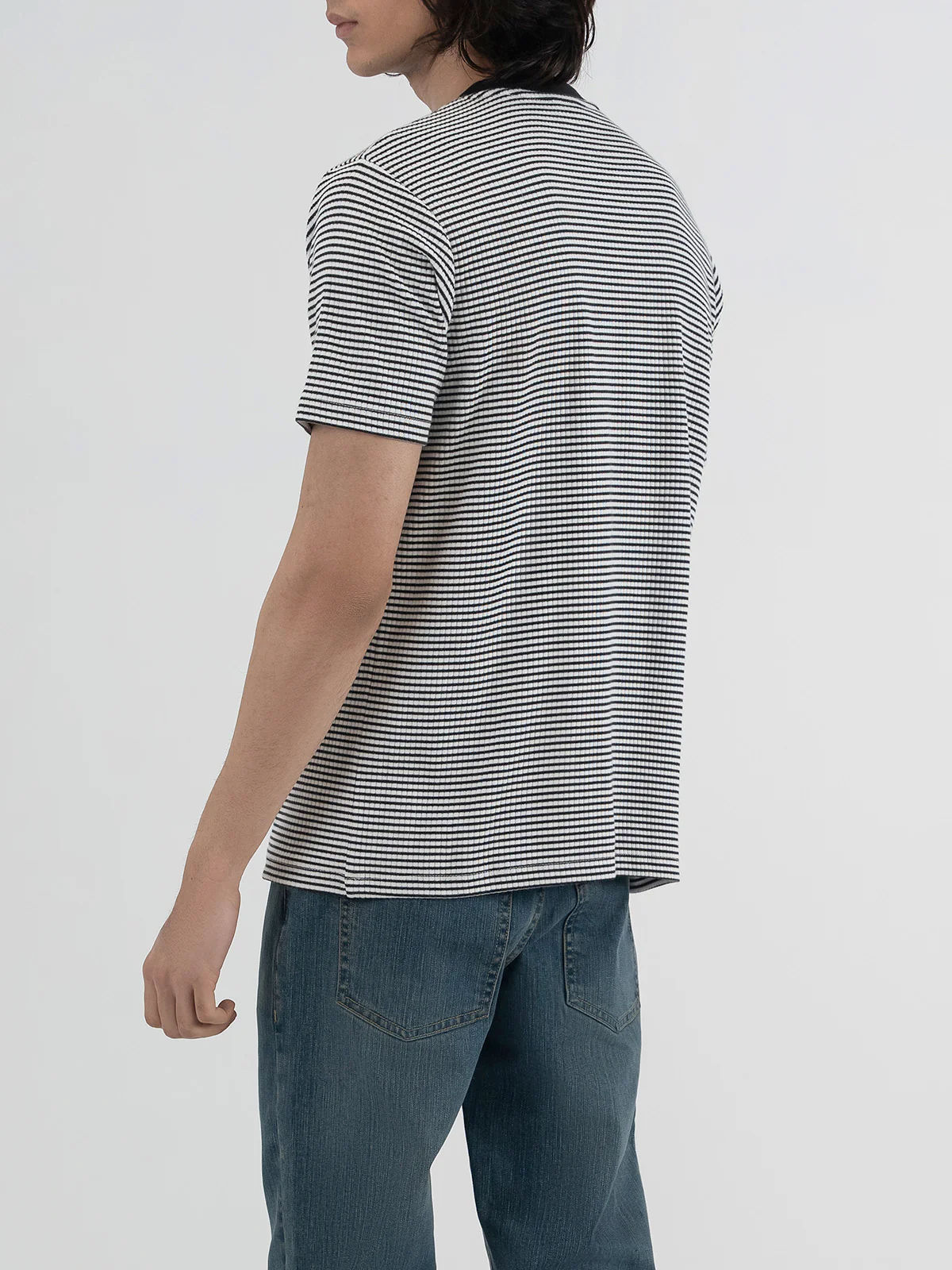 "BRAXT" Textured Jacquard T-Shirt - Image 8