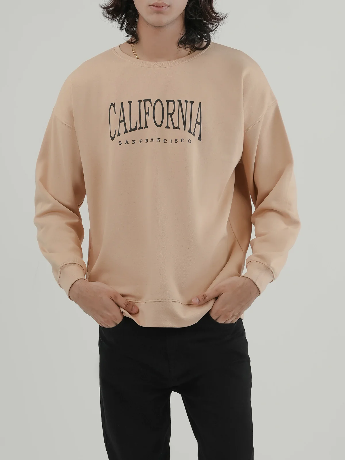 "BRENTLY" Drop Shoulder Fleece Sweatshirt