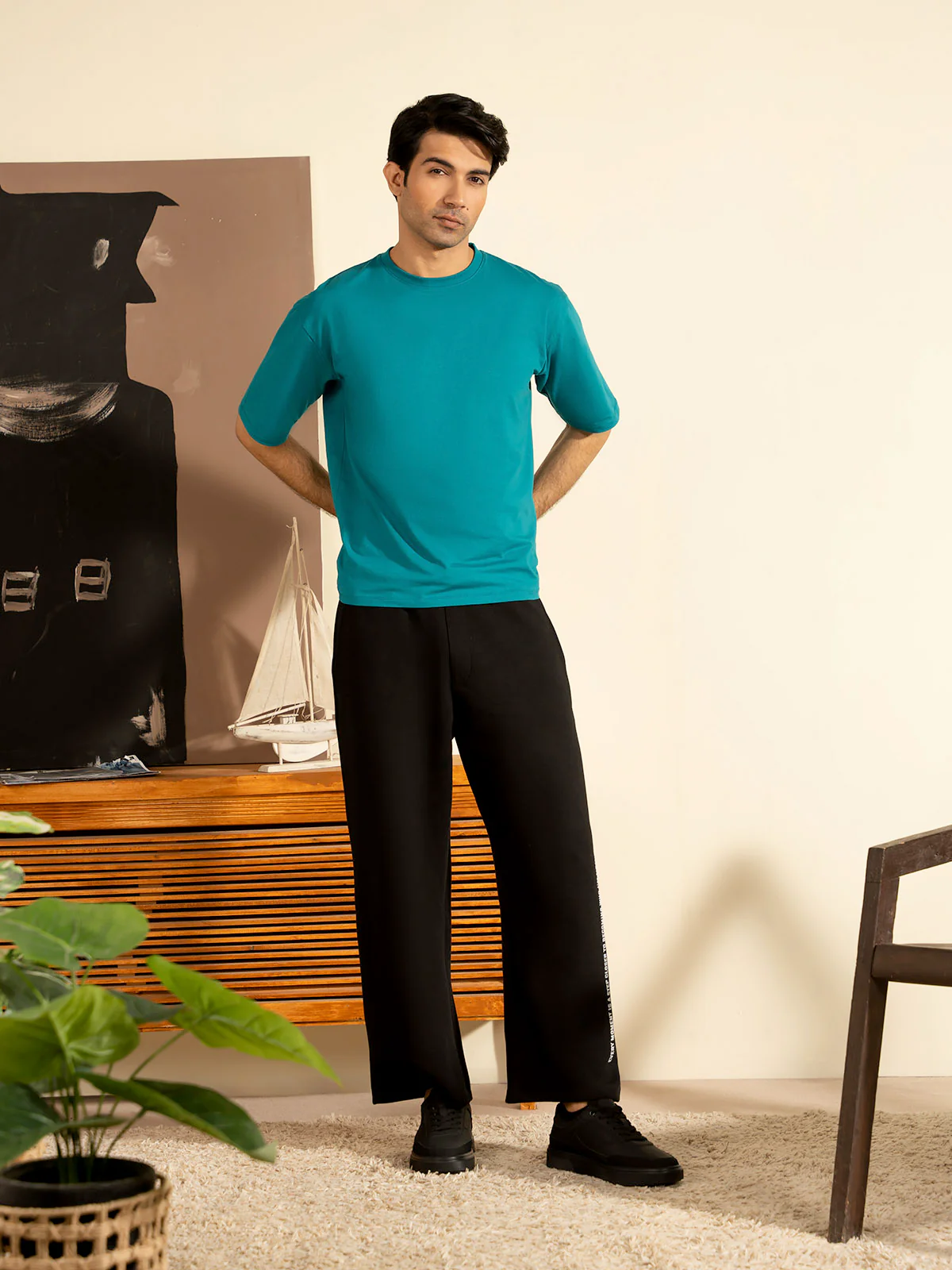 "BRIGGS" Drop Shoulder Basic T-Shirt - Image 2