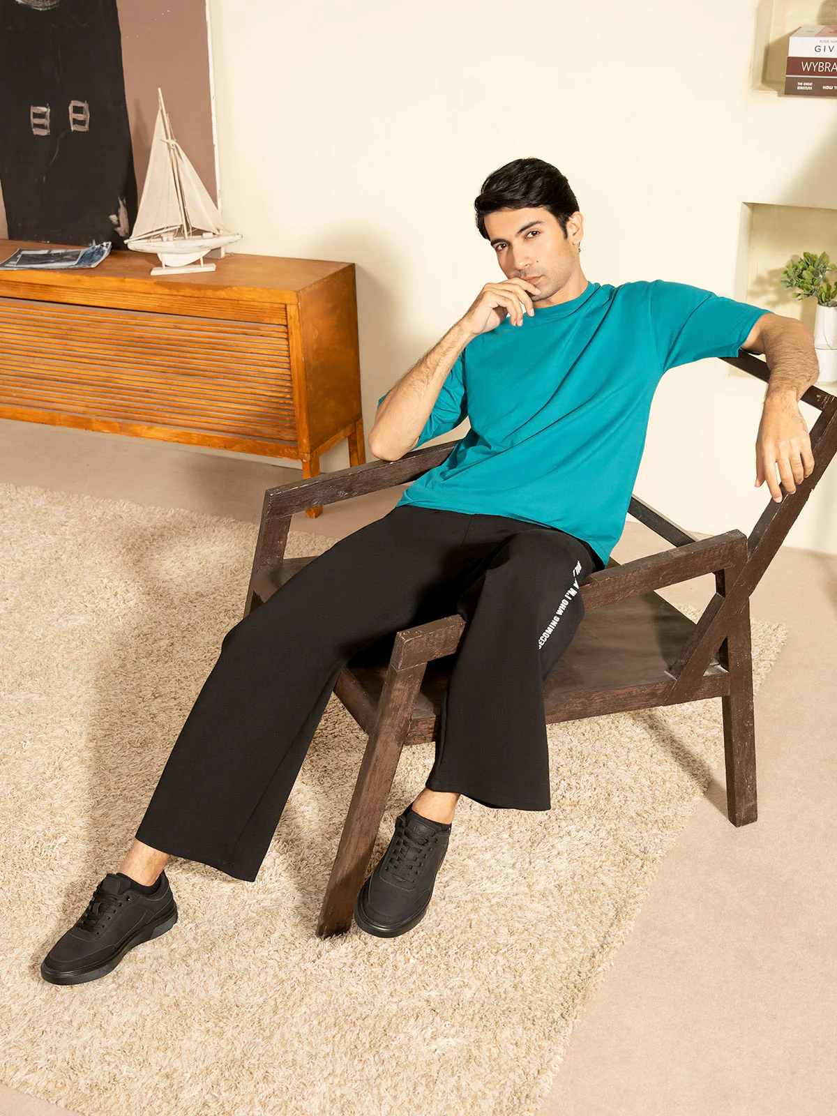 "BRIGGS" Drop Shoulder Basic T-Shirt - Image 7