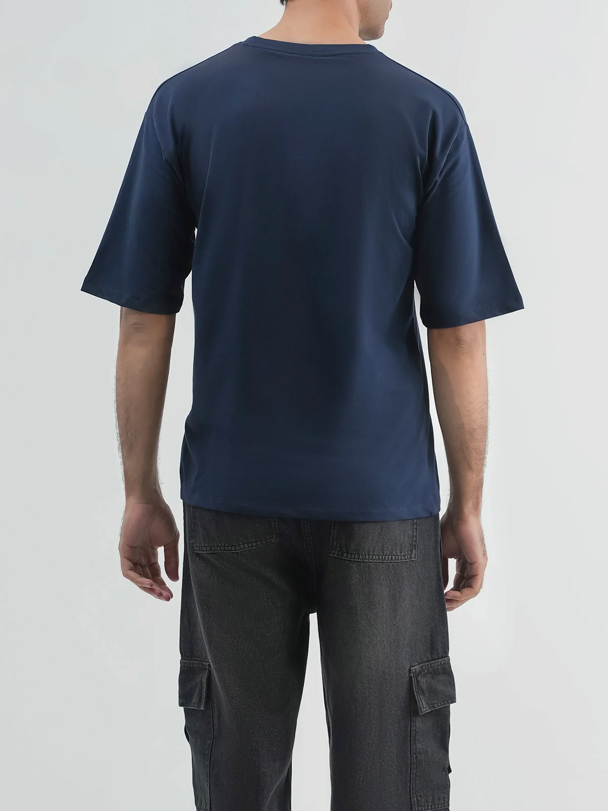 "BRIGGS" Drop Shoulder Basic T-Shirt - Image 5