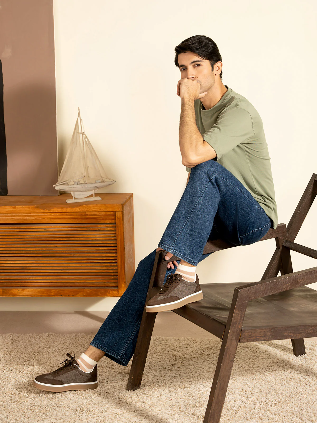 "BRIGGS" Drop Shoulder Basic T-Shirt - Image 3