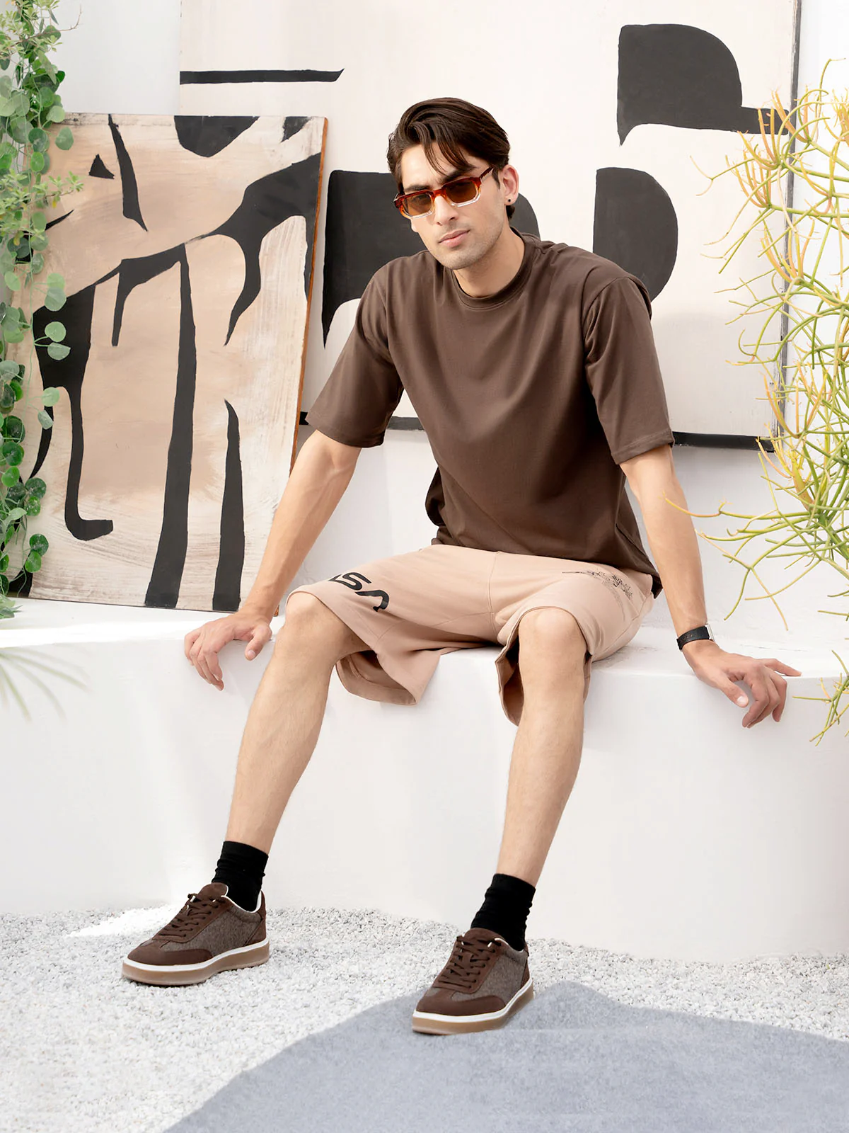 "BRIGGS" Drop Shoulder Basic T-Shirt - Image 2