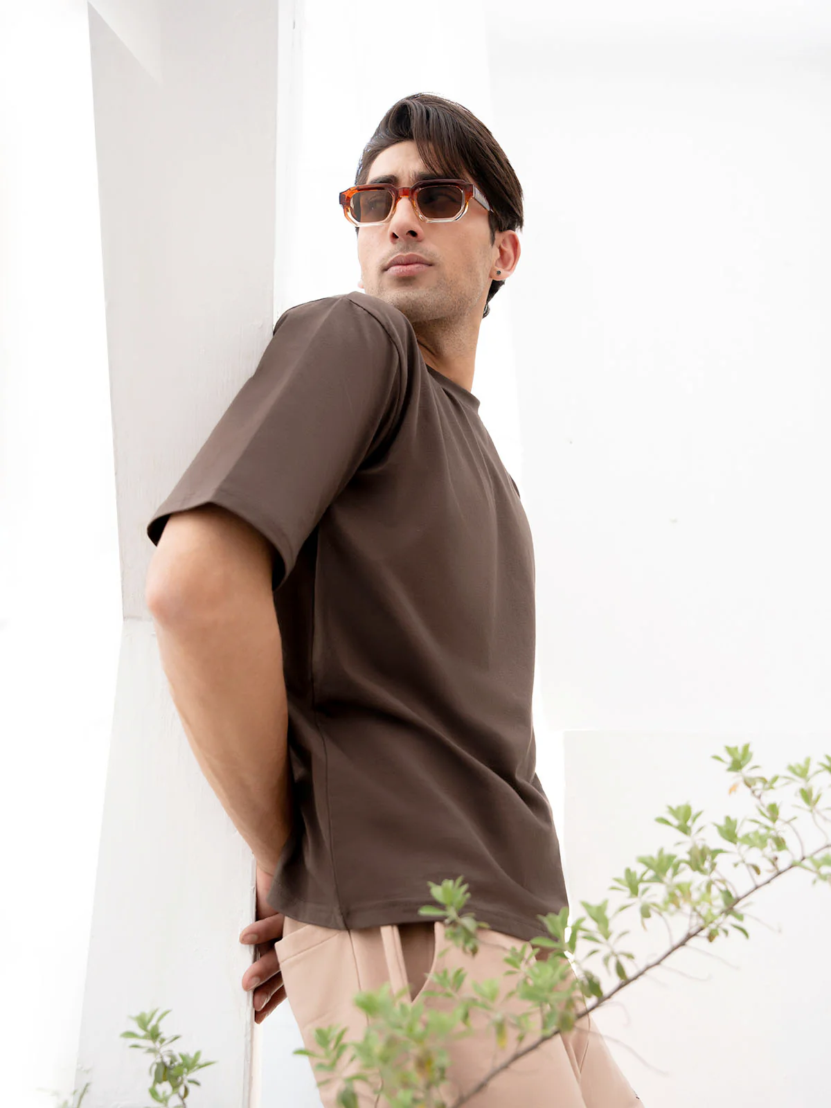 "BRIGGS" Drop Shoulder Basic T-Shirt - Image 4