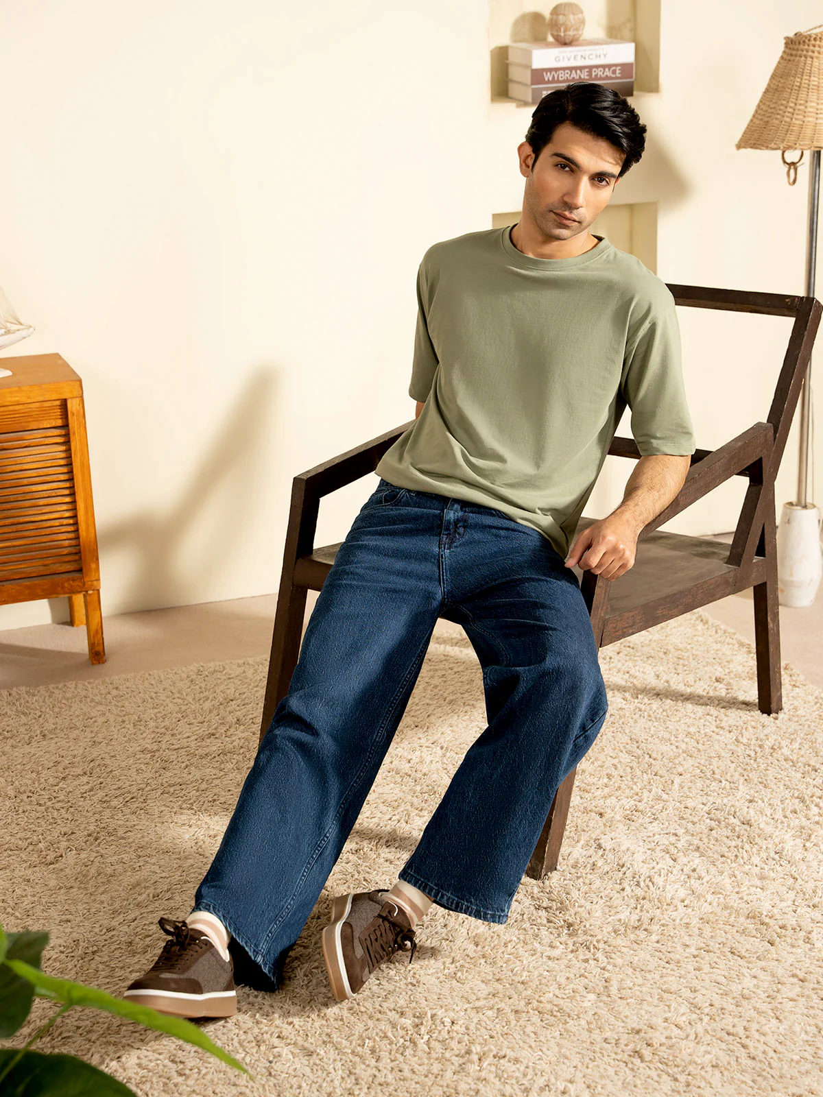 "BRIGGS" Drop Shoulder Basic T-Shirt - Image 8