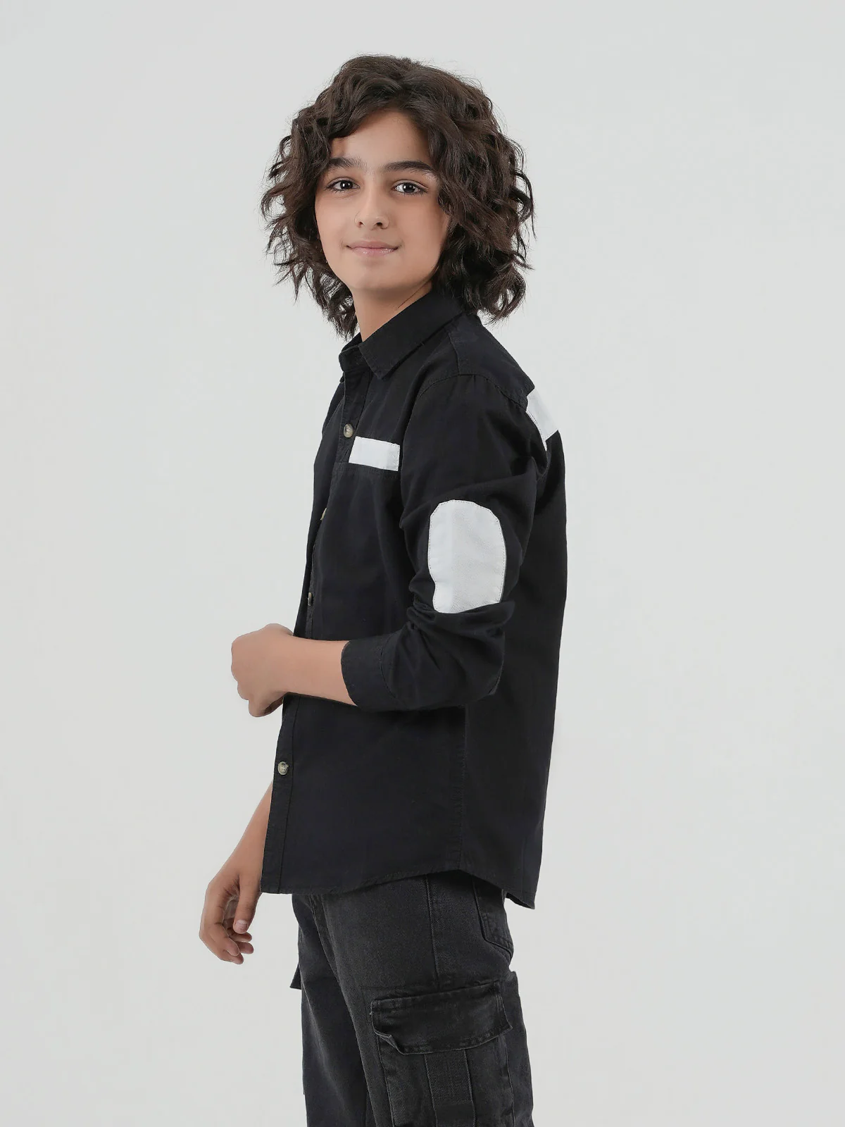 "BRILEY" Solid Regular Fit Casual Shirt - Image 2