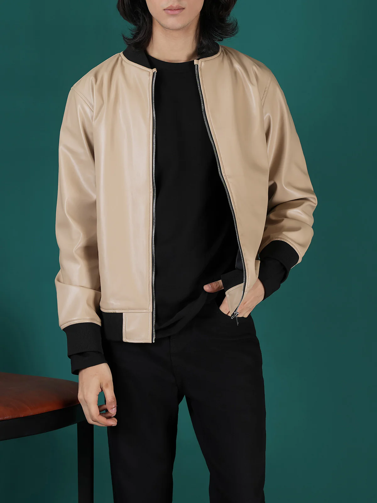 "BRINLY" Casual Regular Fit Bomber Jacket
