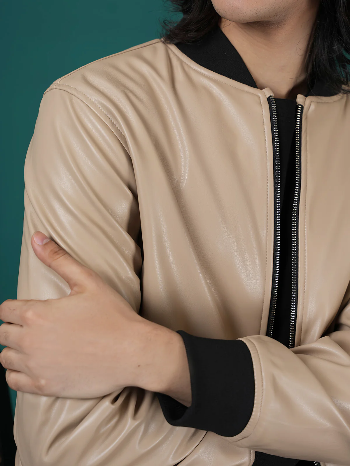 "BRINLY" Casual Regular Fit Bomber Jacket - Image 4