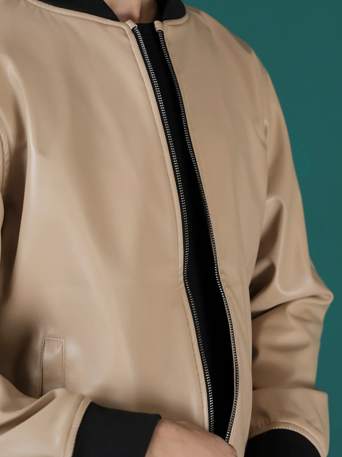 "BRINLY" Casual Regular Fit Bomber Jacket - Image 6