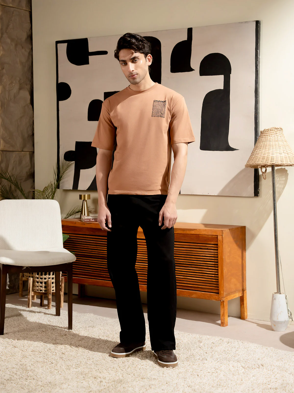 "BRISTOL" Drop Shoulder Basic T-Shirt - Image 2