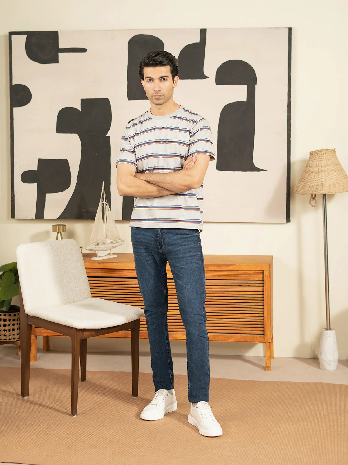 "BRODY" Yarn Dyed Single Jersey T-Shirt - Image 2