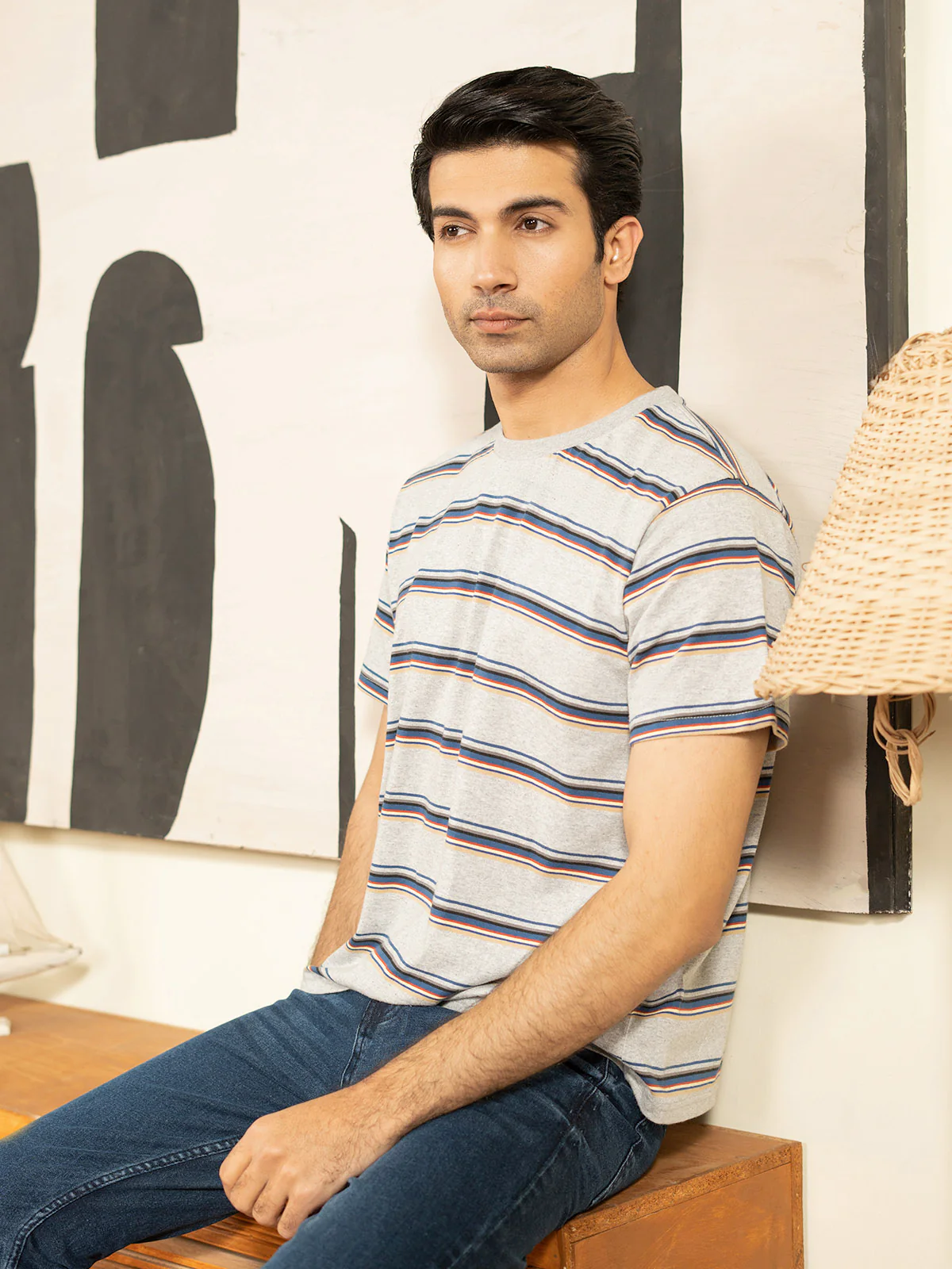"BRODY" Yarn Dyed Single Jersey T-Shirt - Image 4