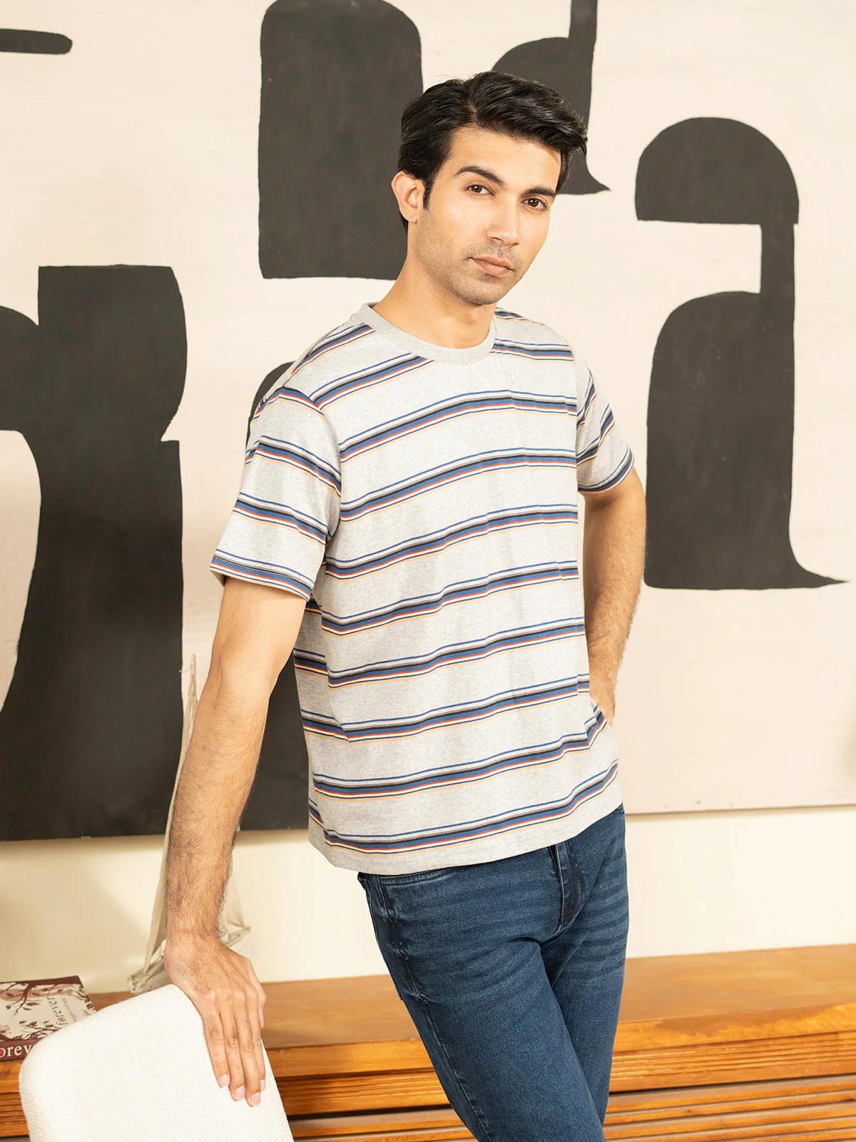 "BRODY" Yarn Dyed Single Jersey T-Shirt - Image 5