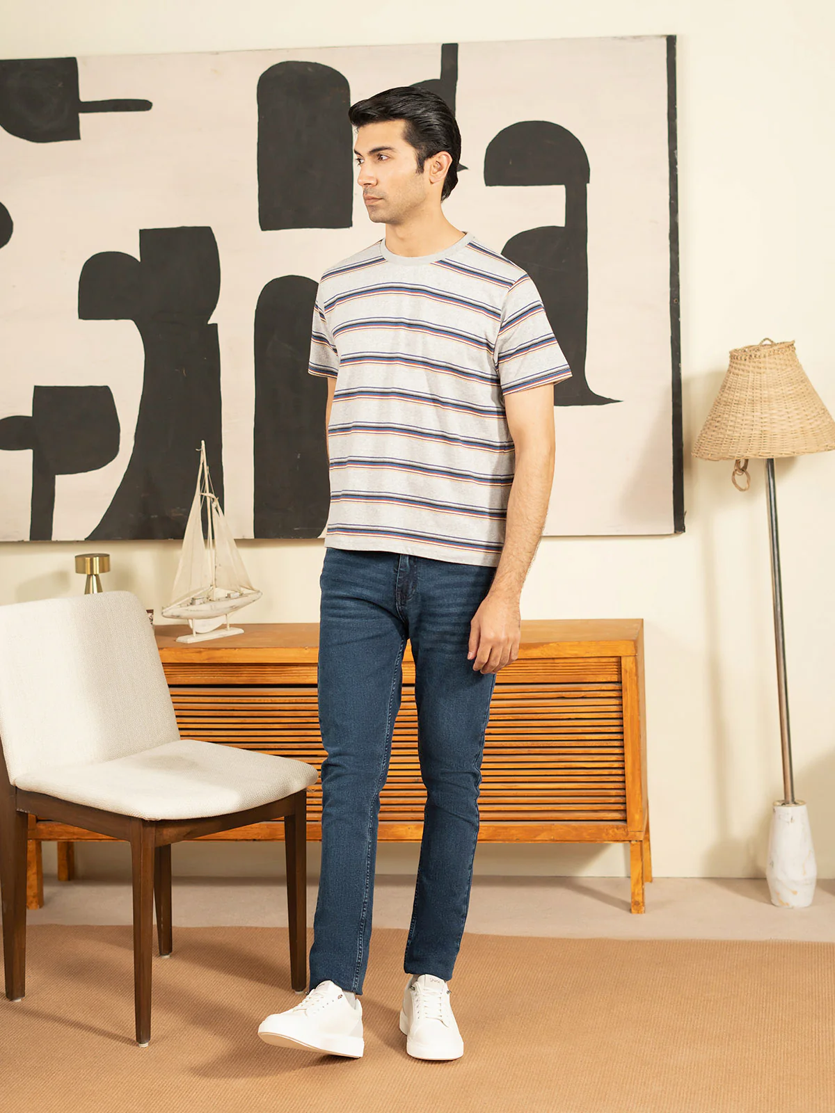 "BRODY" Yarn Dyed Single Jersey T-Shirt - Image 6