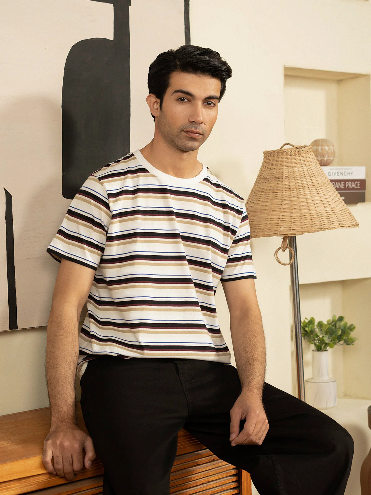 "BRODY" Yarn Dyed Single Jersey T-Shirt