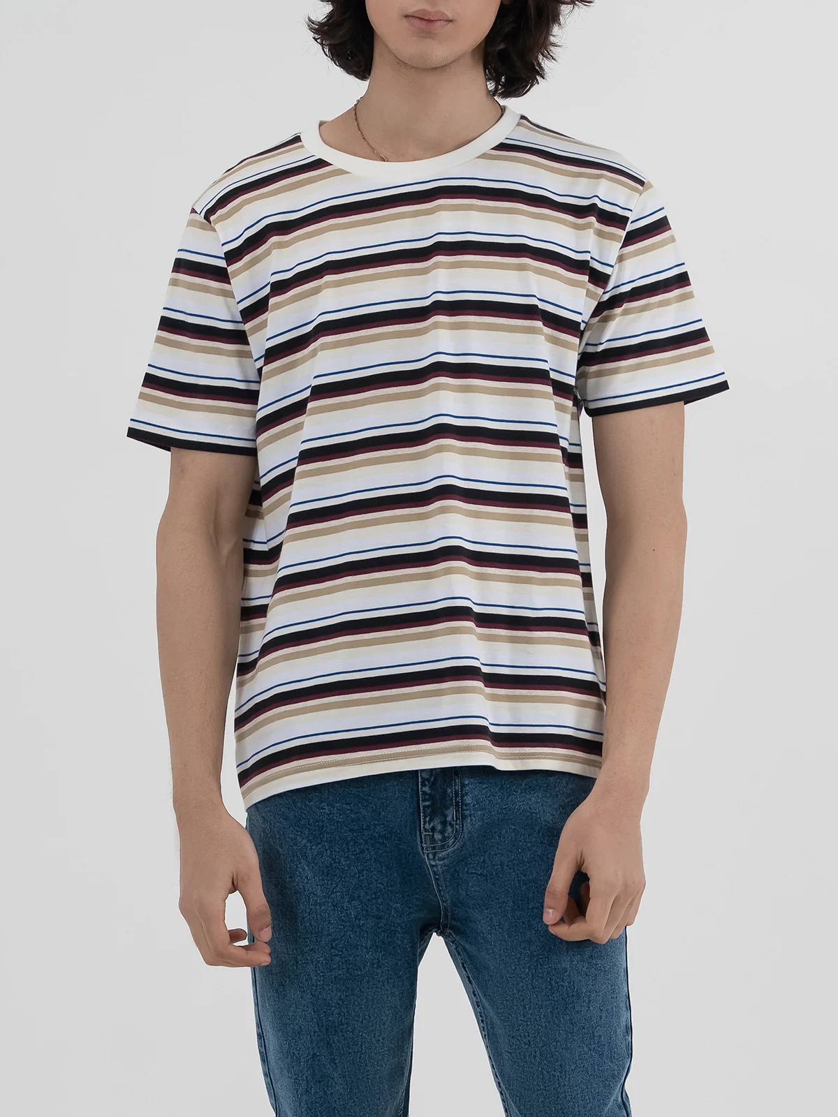 "BRODY" Yarn Dyed Single Jersey T-Shirt - Image 2