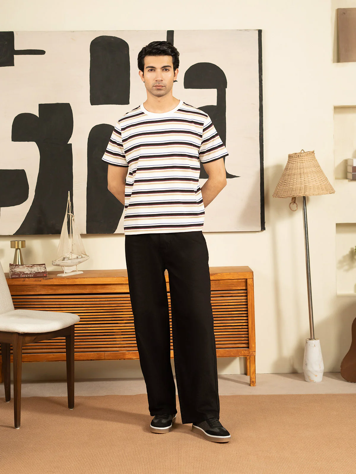 "BRODY" Yarn Dyed Single Jersey T-Shirt - Image 3