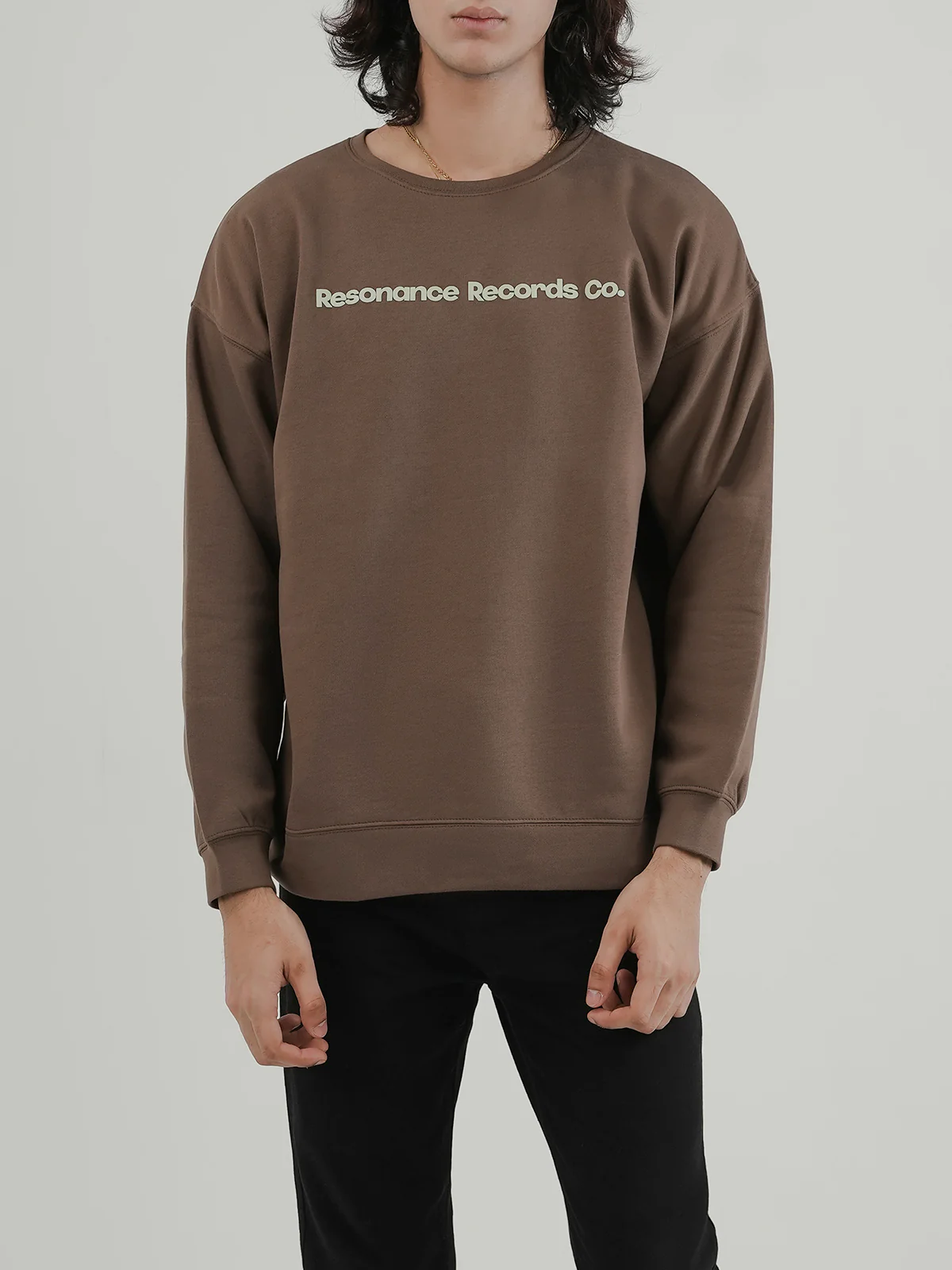 "BRUCE" Drop Shoulder Fleece Sweatshirt