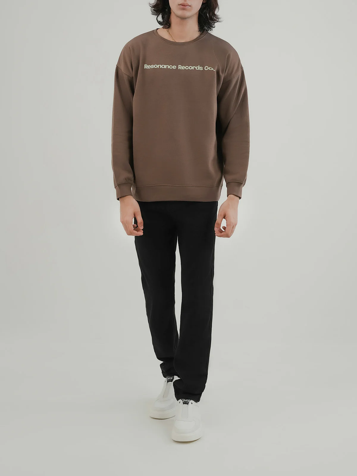 "BRUCE" Drop Shoulder Fleece Sweatshirt - Image 2