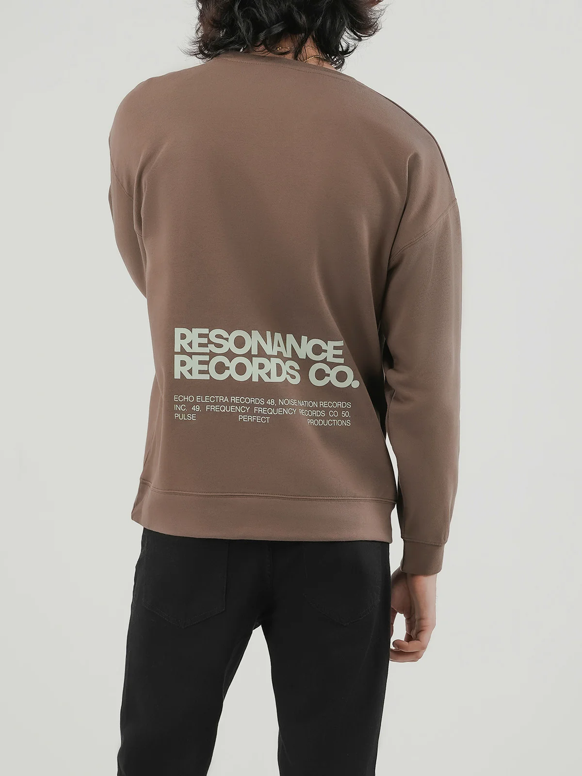 "BRUCE" Drop Shoulder Fleece Sweatshirt - Image 6