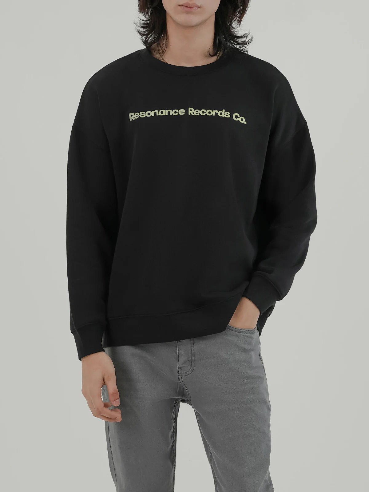"BRUCE" Drop Shoulder Fleece Sweatshirt