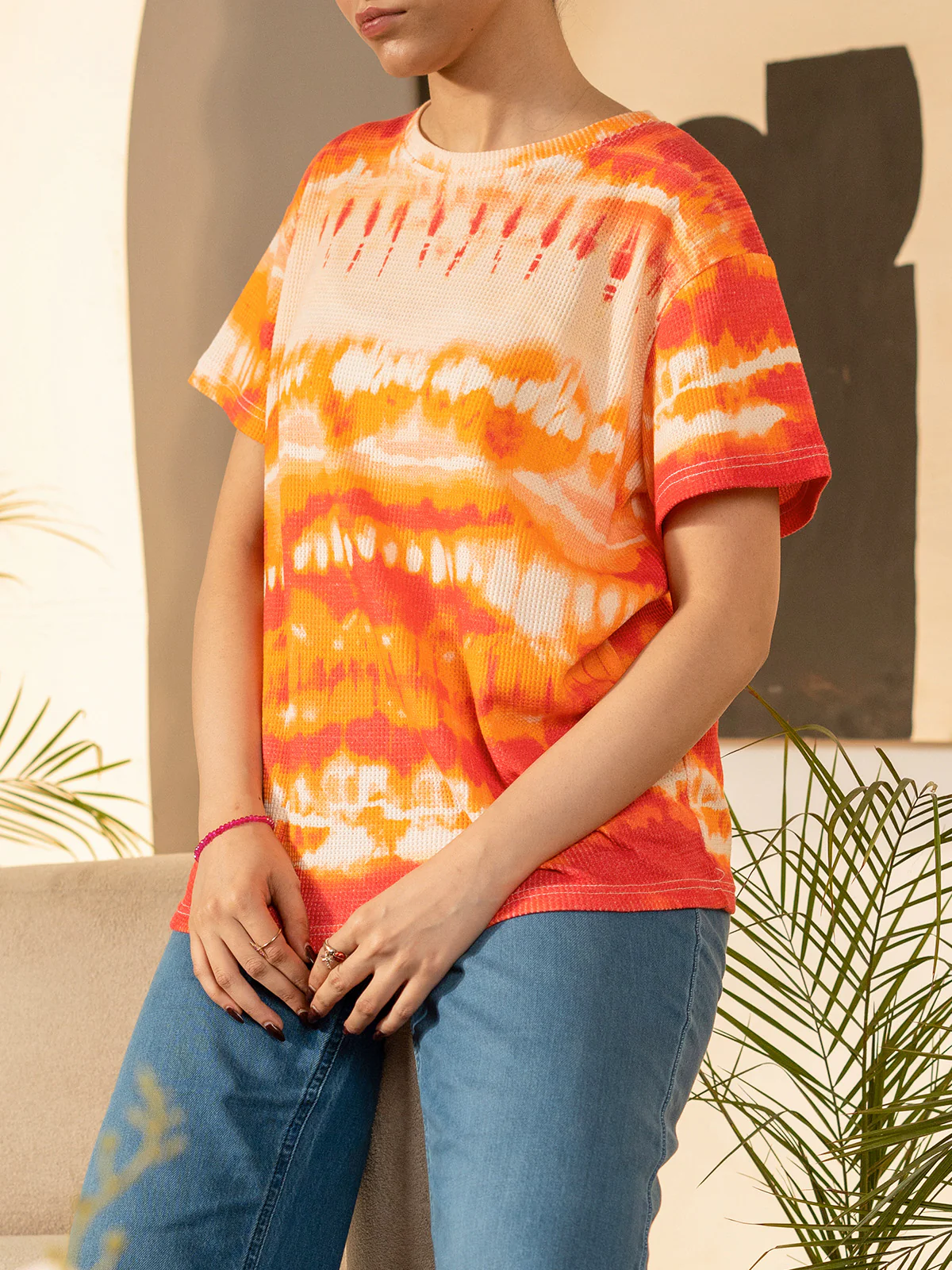 "BRYN" Cropped Regular Fit T-Shirt