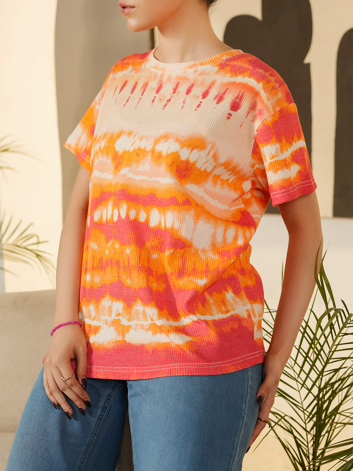 "BRYN" Cropped Regular Fit T-Shirt - Image 5