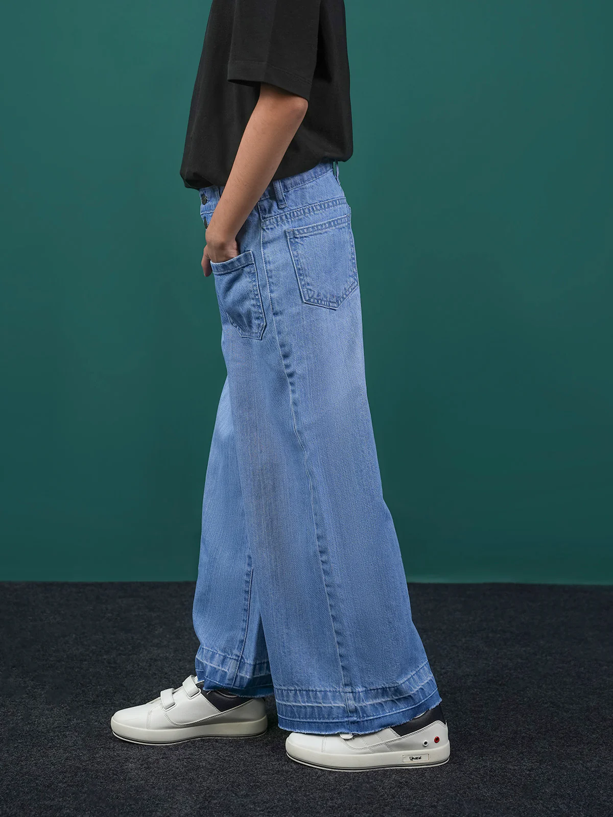 "BUNEM" Relaxed Look Denim Pant - Image 2