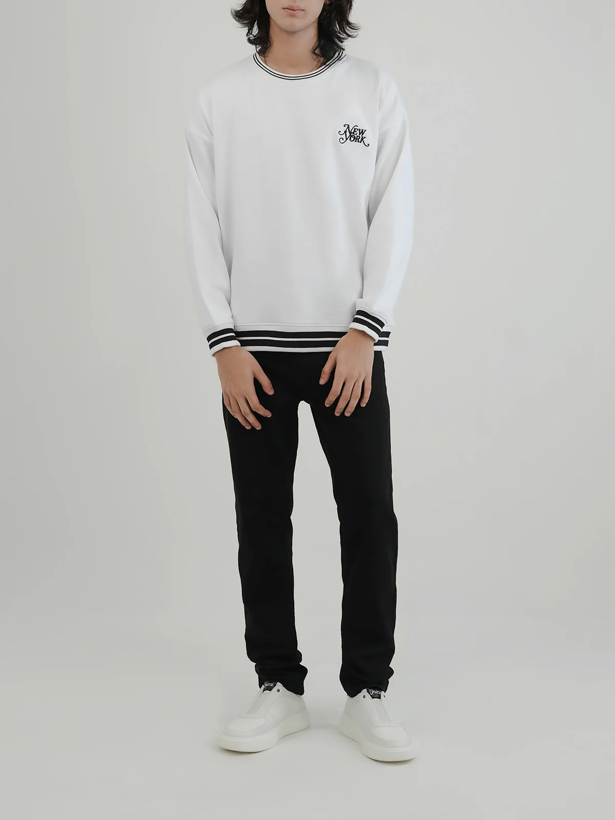 "BUTLER" Drop Shoulder Fleece Sweatshirt - Image 2