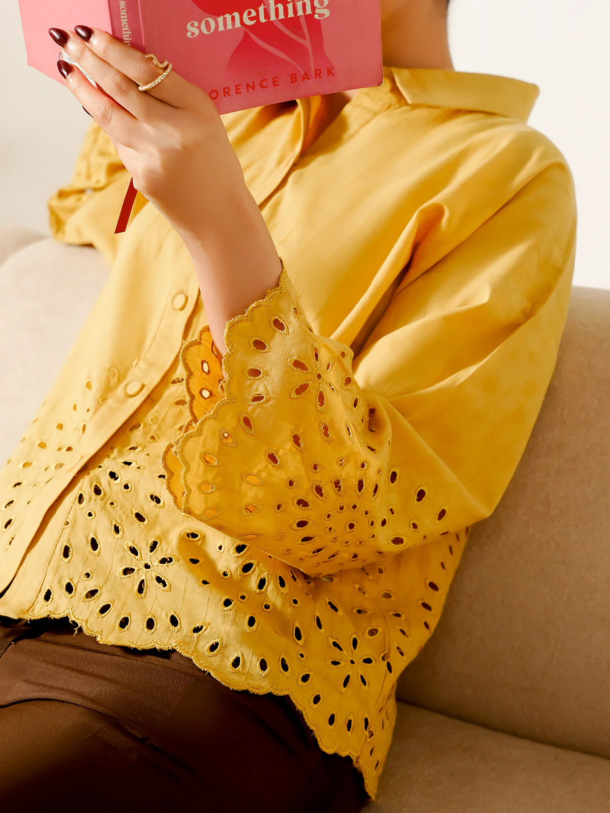 "CAIUS" Textured Regular Cotton Top - Image 5