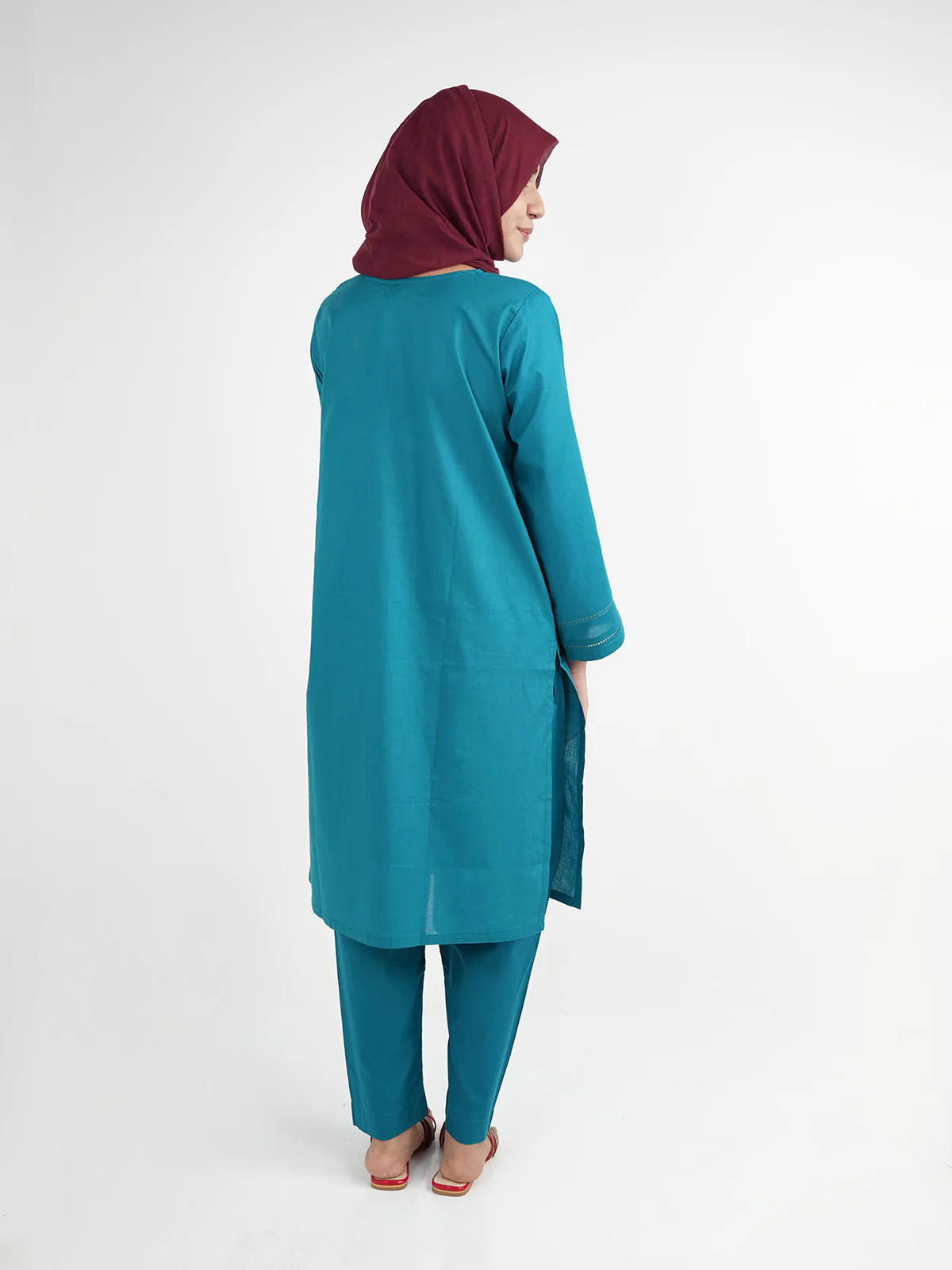 "CAMREN" Casual Cambric Two Piece Suit - Image 4