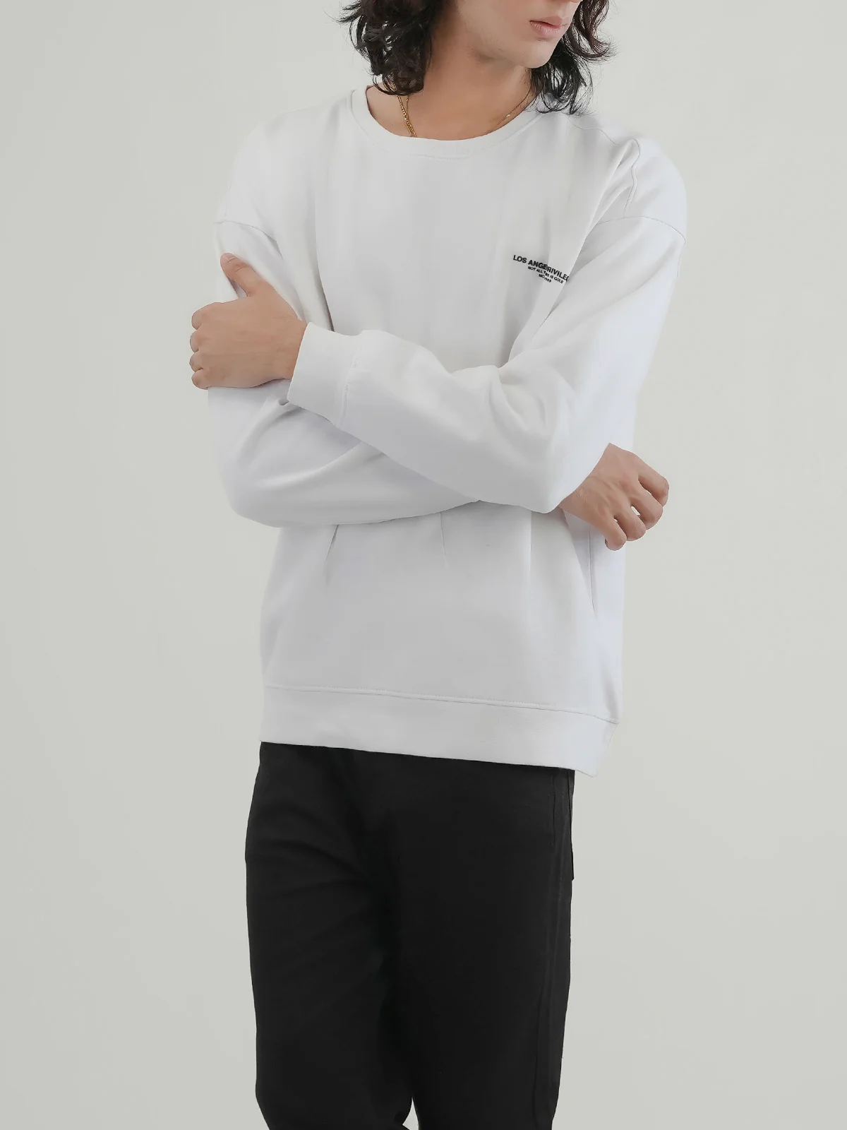 "CARTER" Drop Shoulder Fleece Sweatshirt - Image 3