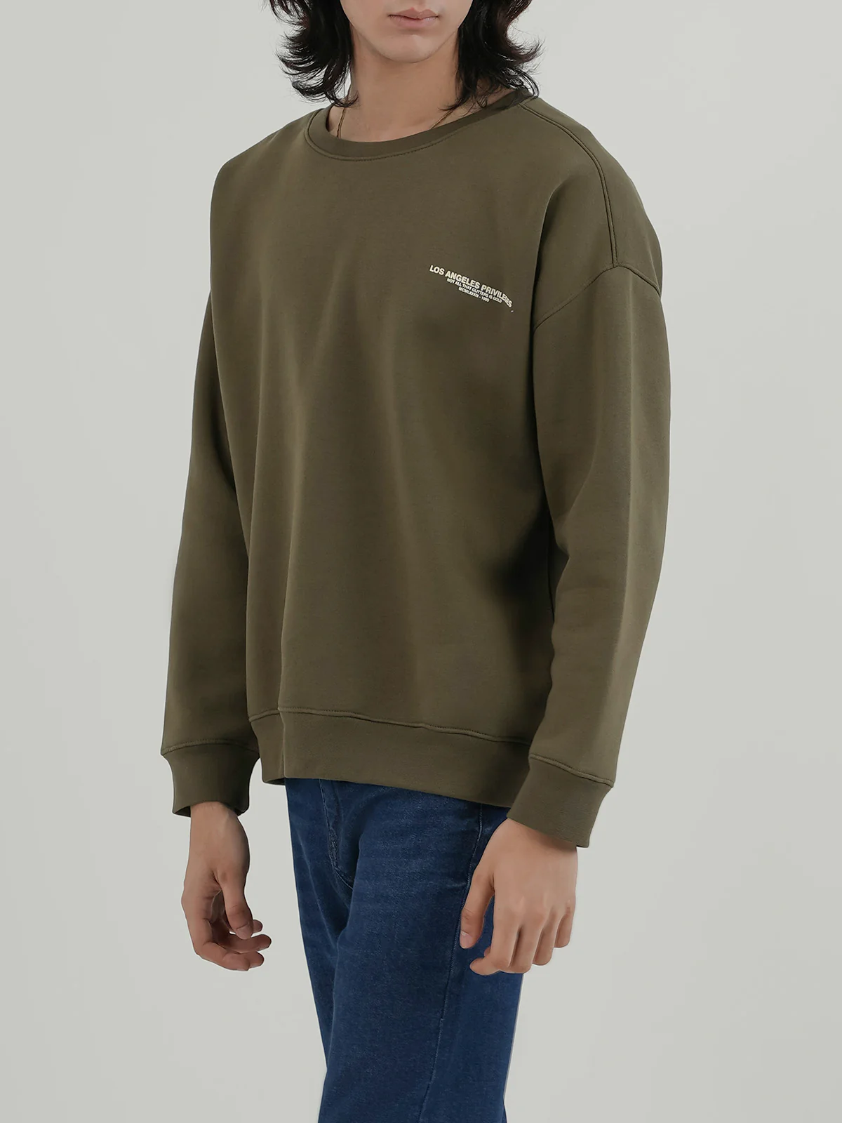 "CARTER" Drop Shoulder Fleece Sweatshirt - Image 2
